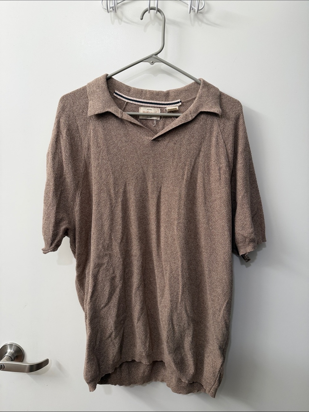 Weatherproof Men's Polo Shirt in Taupe Brown
